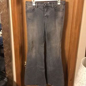 Free People wide leg flare denim